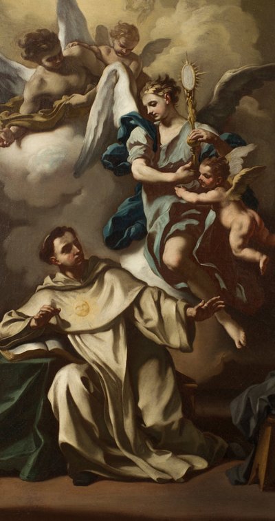 Apparition of the Host to Saint Thomas Aquinas by Francesco de Mura